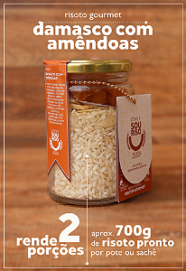 Risoto Damasco com Amêndoas - 2 Porções