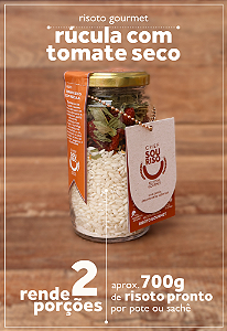Risoto Rúcula com Tomate Seco -  2 Porções