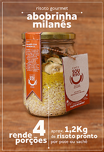 Risoto Abobrinha Milanês - 4 Porções