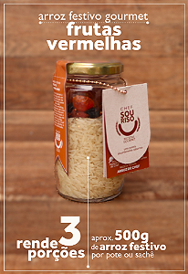 Arroz Festivo de Frutas Vermelhas