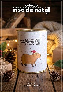 Tubo Lata - Capivara Noel