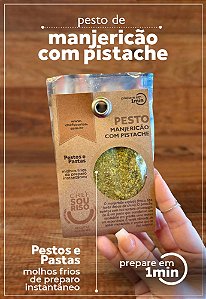Molho Pesto de Manjericão com Pistache
