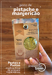 Molho Pesto de Pistache e Manjericão