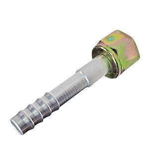 Conexão O'ring Reta Fêmea 06mm Aluminio s/ Clip 278