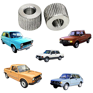 Par Buchas Estriadas Da Ponta Do Para-brisas Fiat 147