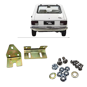 Suportes Adaptação da Fechadura do GOL p/ Fiat 147 + Parafusos