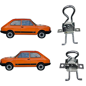 PAR Limitador Porta Dianteira LD LE - Fiat 147 76/87
