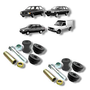 02 KIT Braço Oscilante Suspensão Diant Uno Prêmio Elba Fiorino 7pcs (591327)