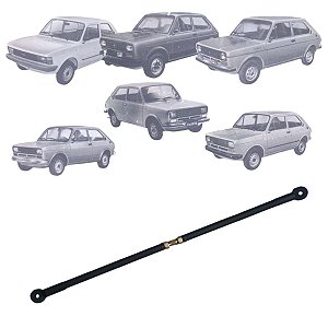 Barra Anti-torção Traseira Para Fiat 147 c/Regulagem PRETA