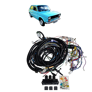 Chicote Elétrico Fiat147 Europa Brio Adap CX Fusível Moderna