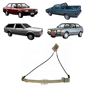 Máquina Vidro Mecânico Pino Alto LD Volkswagen Gol 88/96 - Parati 88/96 - Saveiro 88/97 - Voyage 88/96 (20576 Universal)