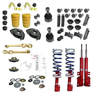 KIT Suspensão DIANTEIRA E TRASEIRA FIAT 147 / Derivados
