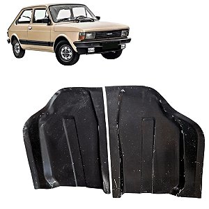 Par Remendo Assoalho Dianteiro  Fiat 147 76/88  Lado Direito/ Lado Esquerdo
