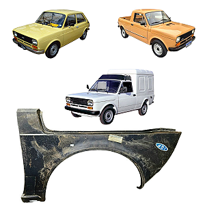 PARALAMAS FIAT 147 LADO DIREITO DIANTEIRO PRETO ORIGINAL