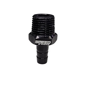 Adaptador Alumínio Anodizado PT 3/8NPT para espigão 3/8