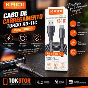 kd-11c cabo carregador tipo c turbo,kaidi