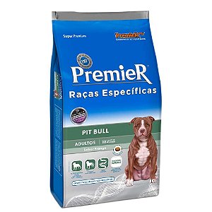Ração Premier Raças Especificas Cães Adultos Pitbull Sabor Frango 12kg