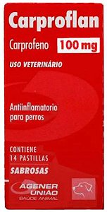Anti-Inflamatorio Agener Carproflan Cães 100Mg 14 Comprimidos