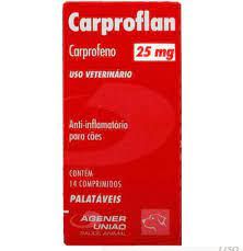 Anti-Inflamatorio Agener Carproflan Cães 14 Comprimidos 25Mg