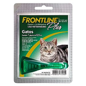 Antipulgas e Carrapatos Frontline Plus para Gatos 0,5 ml