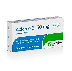 Antibiotico Ourofino Azicox 6 Comprimidos 50Mg