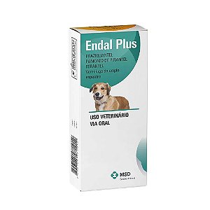 Vermifugo Endal Plus MSD Saúde Animal C/ 4 Un