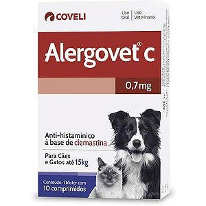 Alergovet C 0,7mg 10 comprimidos