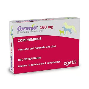 Cerenia Zoetis 160mg c/ 4 Comprimidos