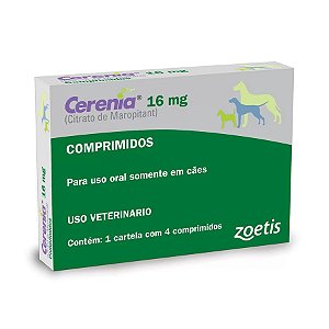 Cerenia Zoetis 16mg C/ 4 Comprimidos