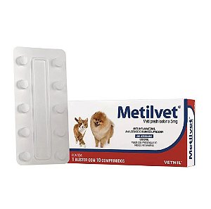 Anti-Inflamatorio Vetnil Metilvet 10 Comp. 5mg