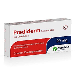 Anti-Inflamatorio Ourofino Prediderm Cx 10 comprimidos 20mg