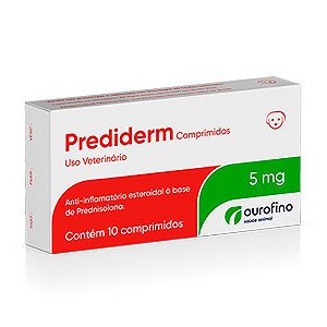 Anti-Inflamatorio Ourofino Prediderm Cx 10 comprimidos 5mg
