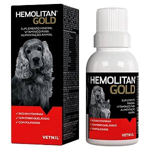 Suplemento Vetnil Hemolitan Gold 30Ml