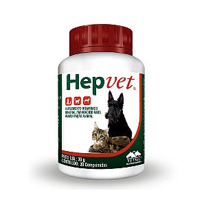 Suplemento Vetnil Hepvet 30 Comprimidos 30g