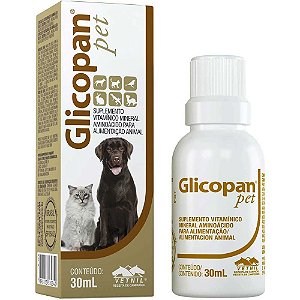Suplemento Vitamínico Vetnil Glicopan Pet Gotas 30Ml