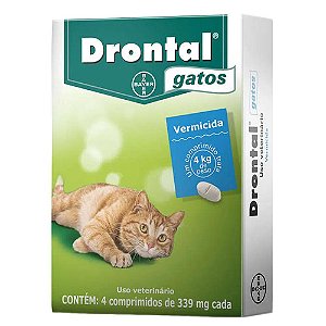 Vermífugo Elanco Drontal Gatos 4 Comp.