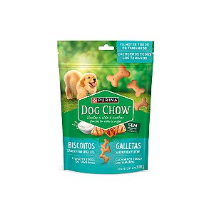 Biscoito Dog Chow Cães Filhotes Sabor Frango e Leite 300g