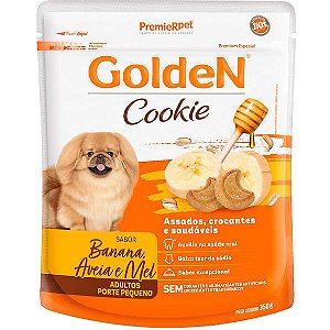 Petisco Golden Cookie Cães Adultos Sabor Banana Aveia e Mel 350g