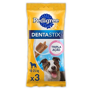Petisco Pedigree Dentastix Cuidado Oral Para Cães Adultos Raças Médias 77g
