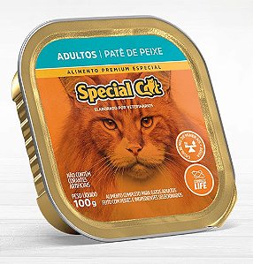 Ração Úmida Special Cat Gatos Adultos Sabor Peixe Patê 100g