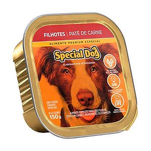 Ração Úmida Special Dog Cães Filhotes Sabor Carne Patê 150g