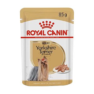 Ração Úmida Royal Canin Cães Raças Especificas Yorkshire Adulto Sache 85g