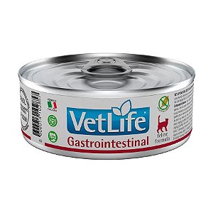 Ração Umida Vet Life Gatos Gastrointestinal Lata 85g
