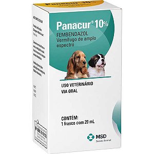 Vermífugo Panacur Suspensão Cães 10% 20 ml