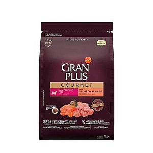 Ração GranPlus Gourmet Cães Adultos Mini Sabor Salmão e Frango