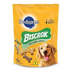 Biscoito Pedigree Biscrok Cães Adultos Multi 1kg