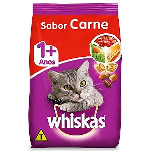 Ração Whiskas Dry Gatos Adultos Sabor Carne