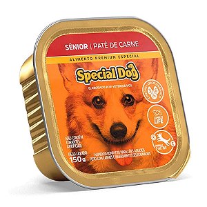 Ração Úmida Special Dog Cães Sênior Sabor Carne Pate 150g
