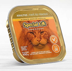 Ração Umida Special Cat Gatos Adultos Sabor Frango Pate 100g