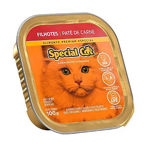 Ração Úmida Special Cat Gatos Filhotes Sabor Carne Patê 100g